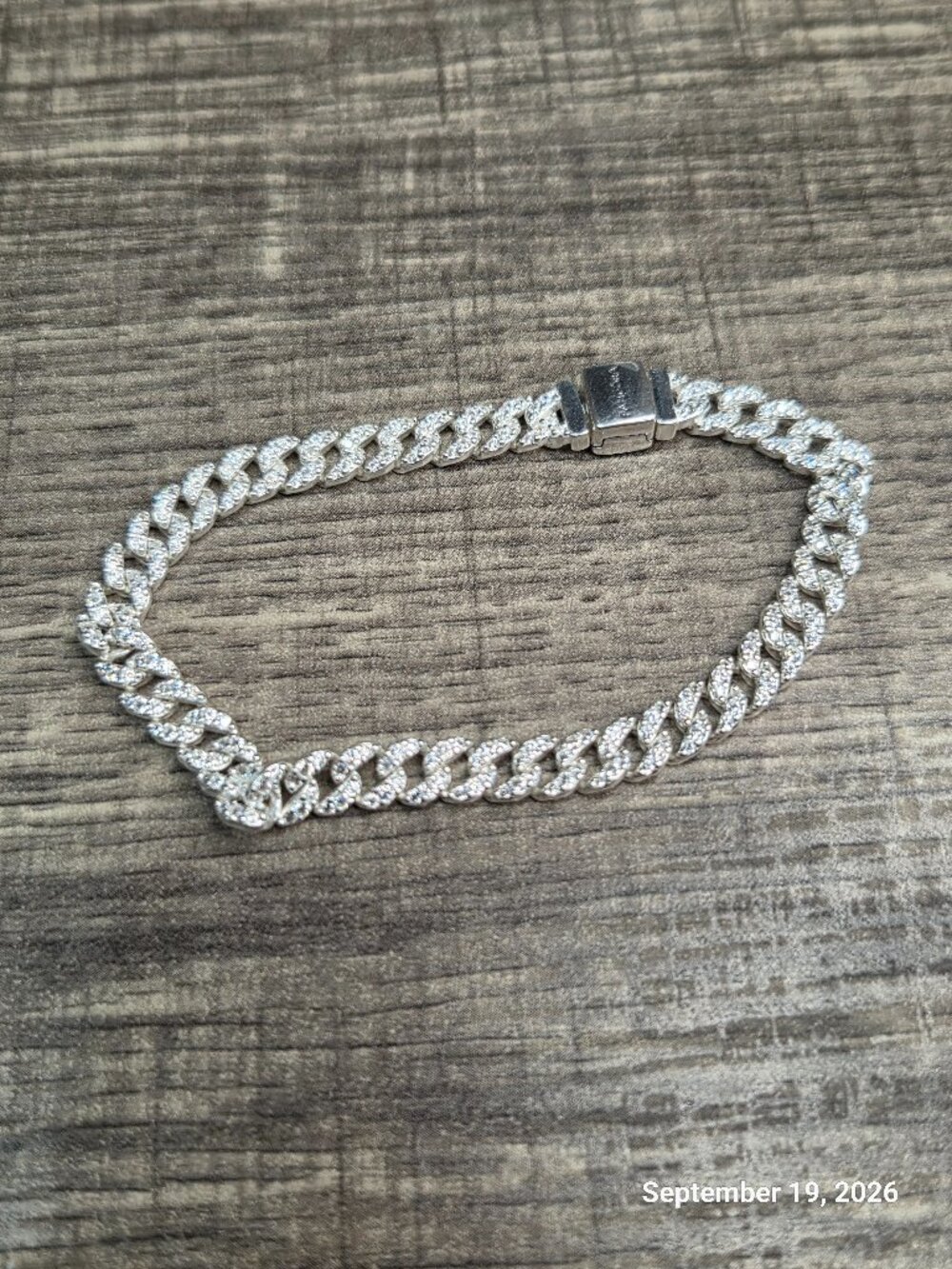 Authentic Pandora Cuban Chain Bracelet Sterling silver